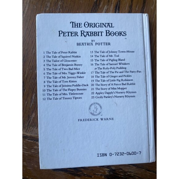 The Tale Of Jemima Puddle-Duck By Beatrix Potter Hardback Book Original Edition - Picture 2 of 7